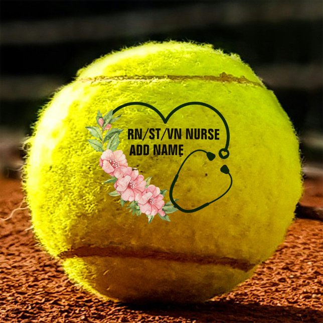 Personalised Student-Registered-Veteran Nurse Name Tennis Balls (Creator Uploaded)