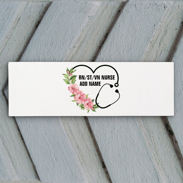 Personalised Student-Registered-Veteran Nurse Name Yoga Mat (Creator Uploaded)