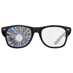 personalised stunning blue retro sunglasses