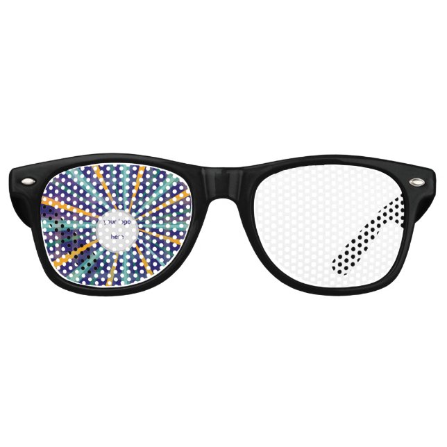 personalised stunning blue retro sunglasses (Front)