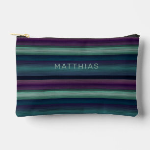  Personalised Stylish Colours Stripes Art Pattern Accessory Pouch