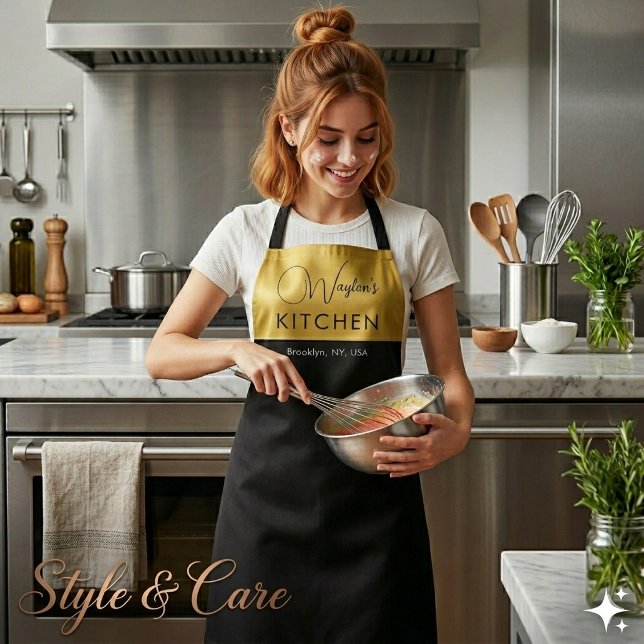 Personalised Stylish Custom Text Apron Kitchen Use (Personalized Stylish Custom Text Apron Kitchen Use)
