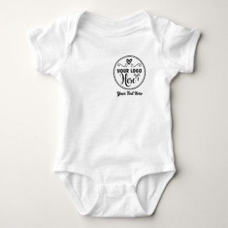 Personalised Stylish Logo Modern Custom Brand  Baby Bodysuit