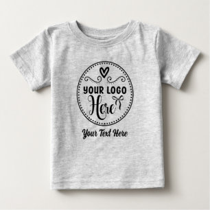 Personalised Stylish Logo Modern Custom Brand  Baby T-Shirt