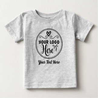 Personalised Stylish Logo Modern Custom Brand  Baby T-Shirt