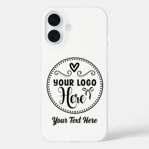 Personalised Stylish Logo Modern Custom Brand  iPhone 16 Case
