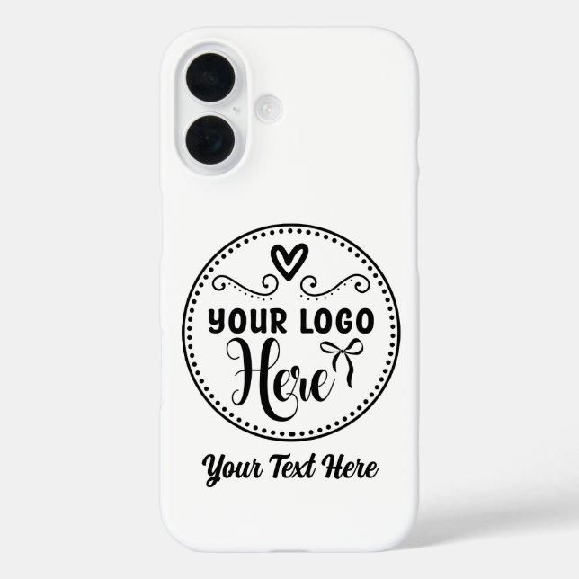 Personalised Stylish Logo Modern Custom Brand  Case-Mate iPhone Case (Back)