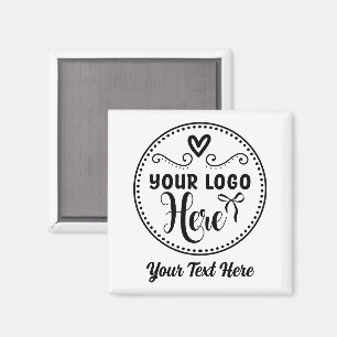 Personalised Stylish Logo Modern Custom Brand Magnet