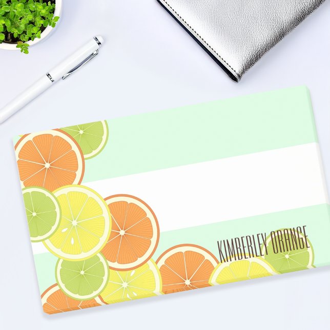 Personalised Stylish Modern Colourful Citrus Fruit Post-it Notes (Creator Uploaded)