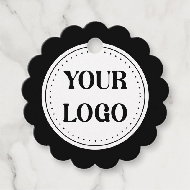 Personalised, stylish, modern & minimal favour tags (Front)