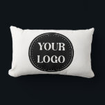 Personalised, stylish, modern & minimal lumbar cushion<br><div class="desc">This design is useable by all. The text,  colours,  logo,  and images may all be added,  changed,  or resized as needed. Many thanks.</div>