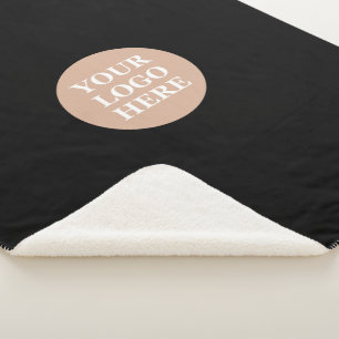 Personalised, stylish, modern & minimal sherpa blanket