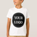 Personalised, stylish, modern & minimal T-Shirt<br><div class="desc">EVERYONE CAN USE THIS DESIGN.You are free to add,  edit,  or resize the logo,  photo,  text,  and colours as you choose.Many thanks.</div>
