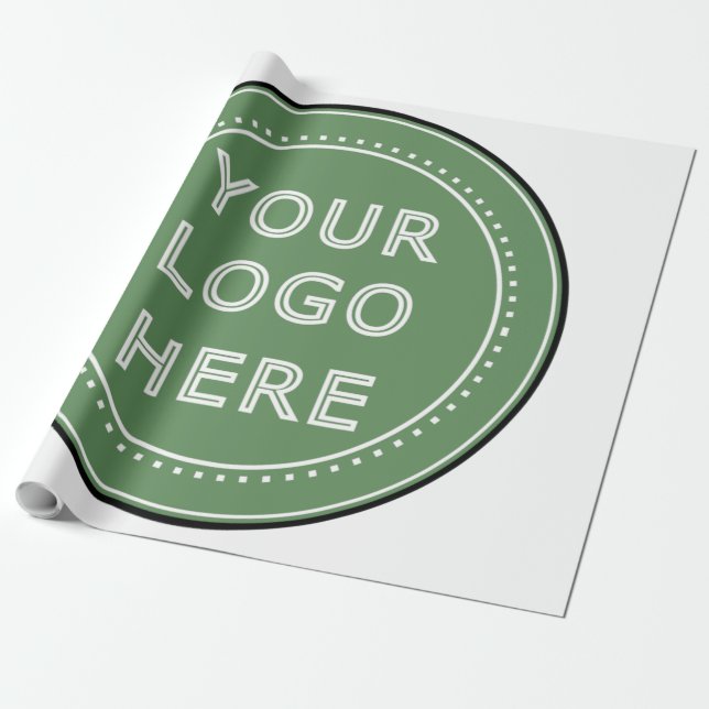 Personalised, stylish, modern & minimal wrapping paper (Unrolled)