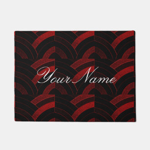 personalised stylish modern sophisticated chevron doormat