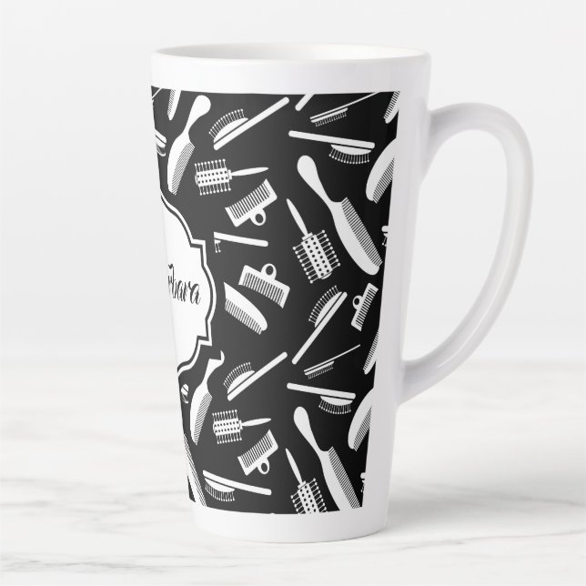 Personalised Stylist   Latte Mug (Right)