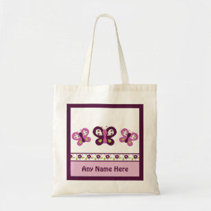 Personalised Sugar Plum Butterfly Tote Bag