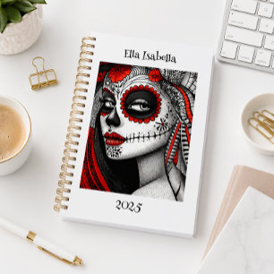 Personalised Sugar Skull La Catrina Planner