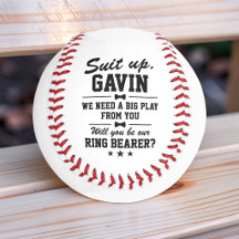 Personalised "Suit Up" Ring Bearer Proposal