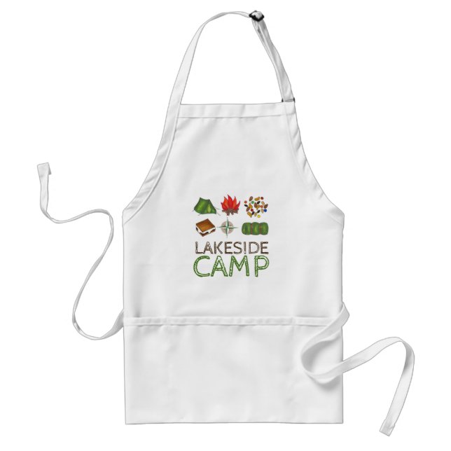 Personalised Summer Camp Camping Mess Hall Standard Apron (Front)