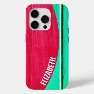 Personalised Summer Deck Floor Boards iPhone 15 Pro Case