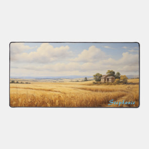 Personalised Summer Field Landscape Desk Mat 