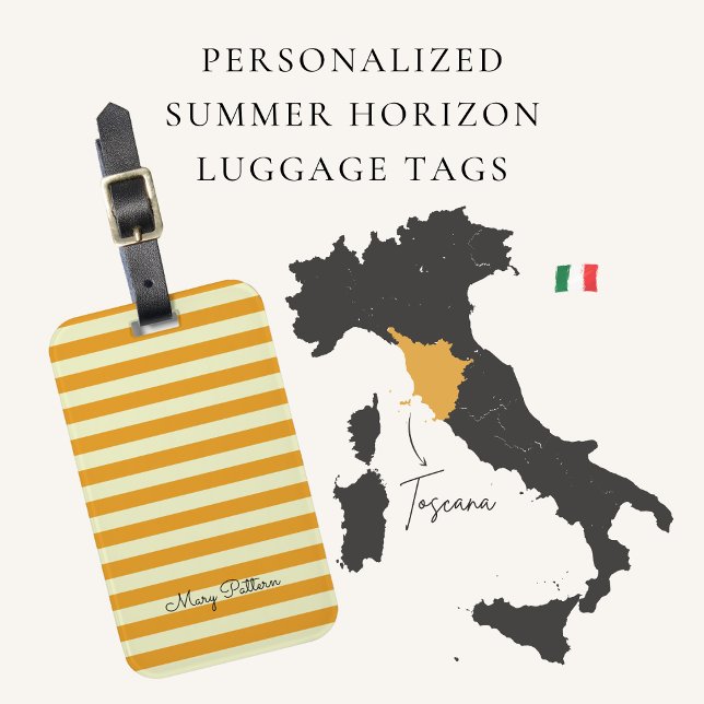 Personalised Summer Horizon Luggage Tags (Creator Uploaded)