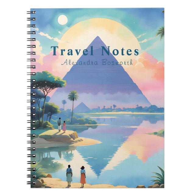 Personalised Summer in Egypt Travel Notebook - (Front)