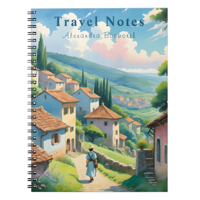 Personalised Summer in Italy Travel Notebook - (Front)