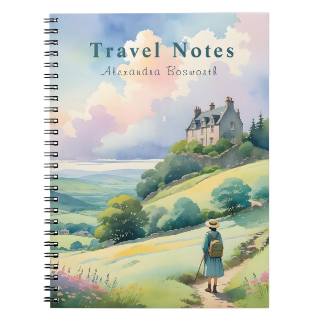 Personalised Summer in Scotland Travel Notebook - (Front)