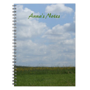 Personalised Summer Meadow Notebook