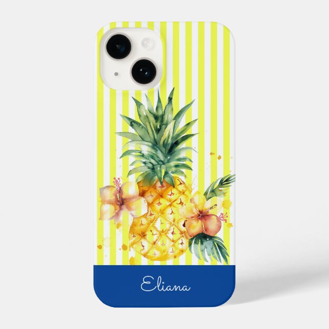 Personalised summer pineapple phone case (Back)