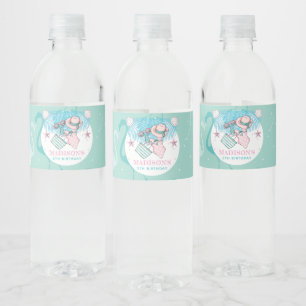 Personalised Summer Pool Party Water Bottle Label