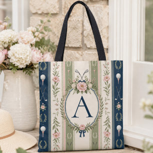 Personalised Summer Vintage Garden Floral Golf Tote Bag