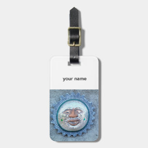 personalised sun face tag