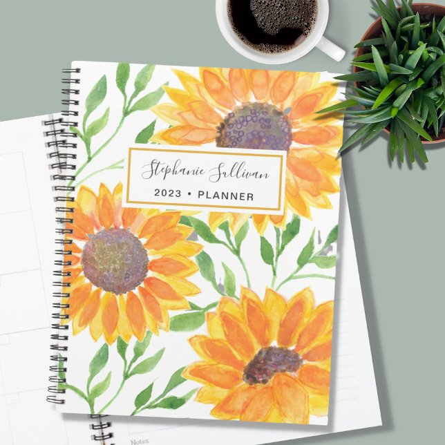 Personalised Sunflower 2023  Planner (Creator Uploaded)