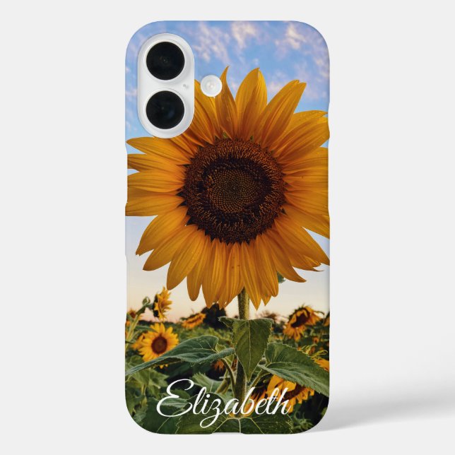 Personalised Sunflower Bloom - Nature Inspired Case-Mate iPhone Case (Back)
