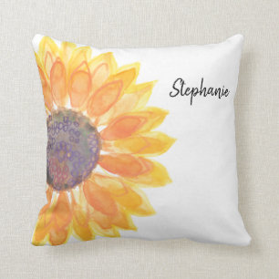 Personalised  Sunflower Cushion