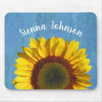 Personalised Sunflower Mousepad