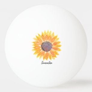 Personalised Sunflower Ping Pong Ball