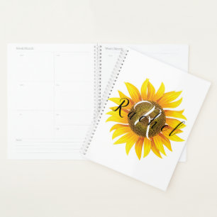 Personalised sunflower planner