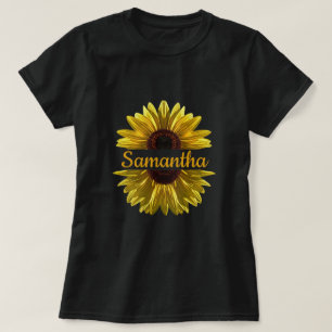 Personalised Sunflower  T-Shirt