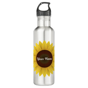 Personalised Sunflower Water Bottle