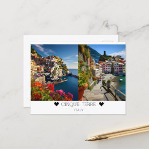 Personalised, sunny day in Cinque Terre, Italy Postcard
