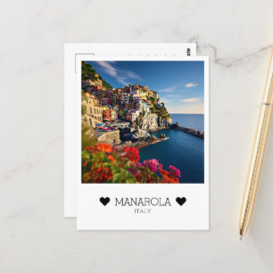 Personalised, sunny day in Manarola, Italy Postcard