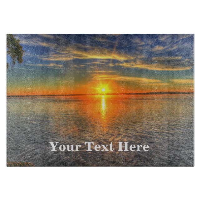 Personalised Sunrise Chopping Board (Front)