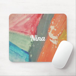 Personalised "Sunset Horizon" Artistic Abstract Mouse Pad