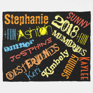 Personalised Sunshine Blanket 8 to 10 Names