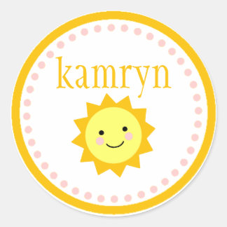 Personalised Sunshine Sticker - Dots