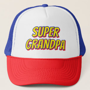 Personalised Super Grandpa, Superhero Father's Day Trucker Hat